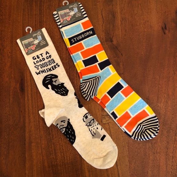 Blue Q Other - Blue Q Socks Men’s Funny Combed Cotton Crew Socks